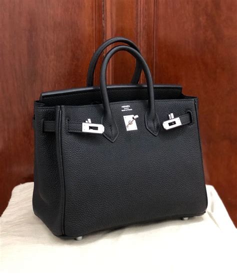 hermes birkin black with silver hardwar|hermes birkin 25 togo.